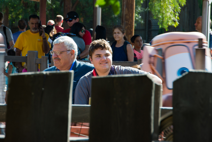 Zac and Papa on Mater's