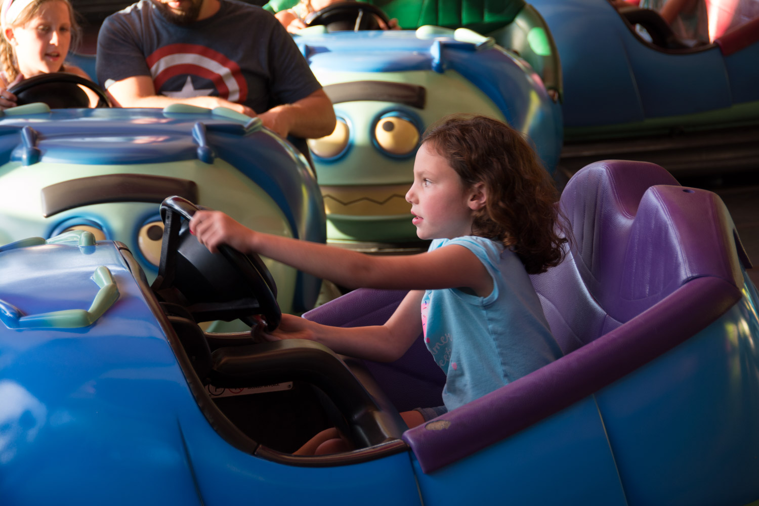 Katie Driving in Bugs Land