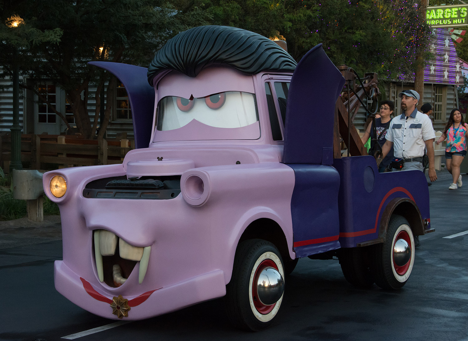 Tow Mater as Dracula